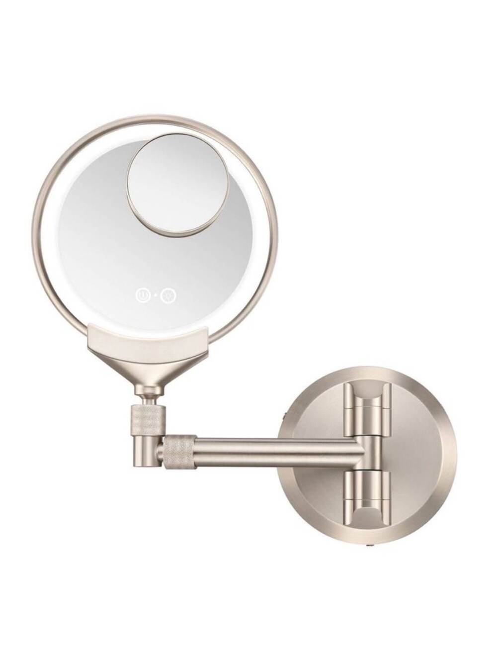 CONAIR | Touch LED Wall-Mount Magnifying Makeup Mirror in Silver